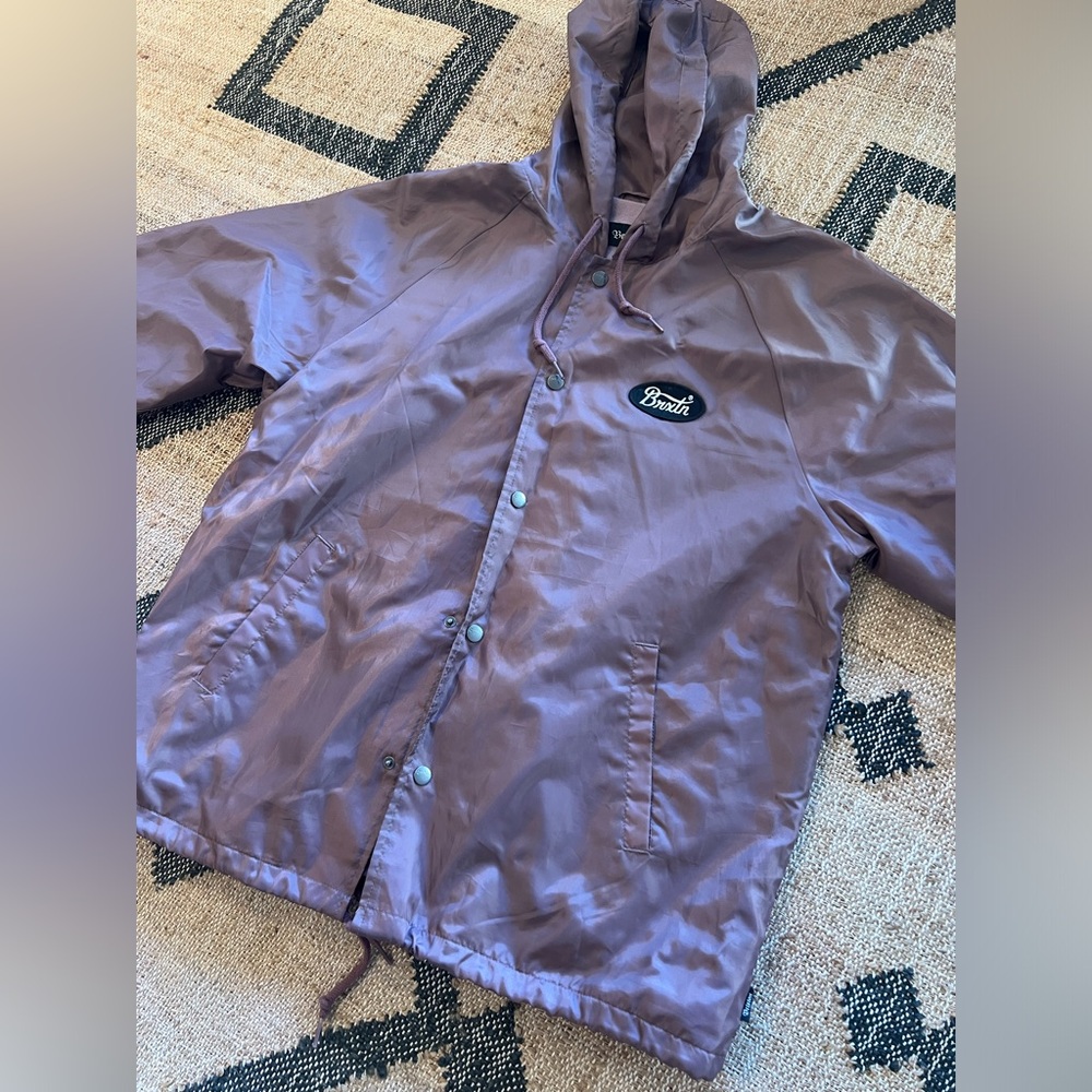Brixton Hooded Windbreaker Jacket Mens Size Large